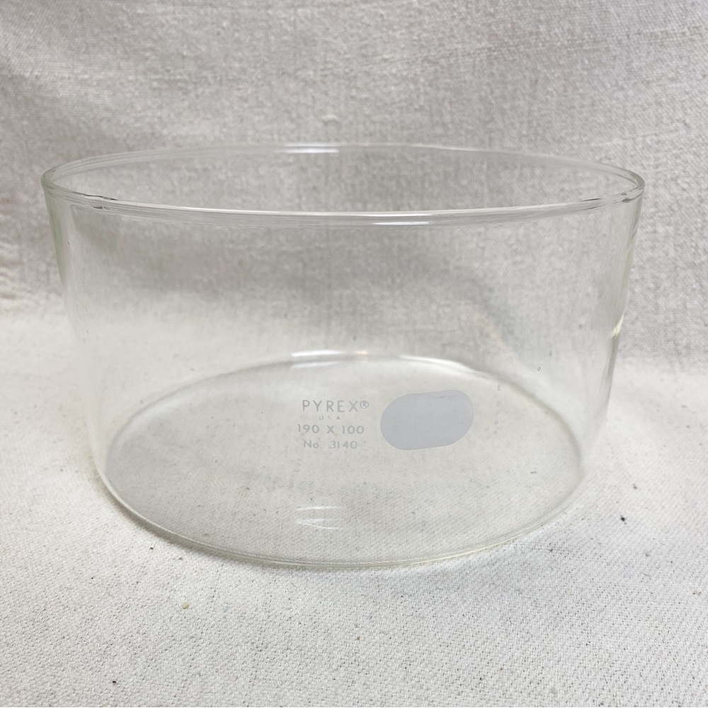 Pyrex No. 3140 190 x 100 Corning Crystallizing Glass Dish vintage